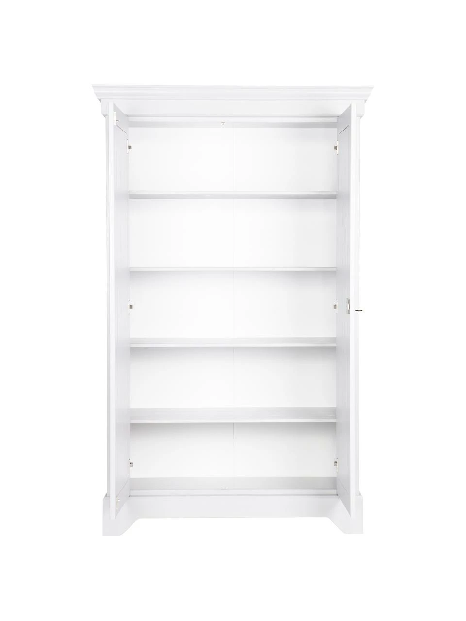 Armoire blanche bois 2 portes Isabel, larg. 118 x haut. 191 cm – Image 3