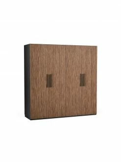 Westwing Collection Armoire modulaire Simone, aspect noyer, largeur 200 cm, plusieurs variantes, Basic Interior, hauteur 200 cm