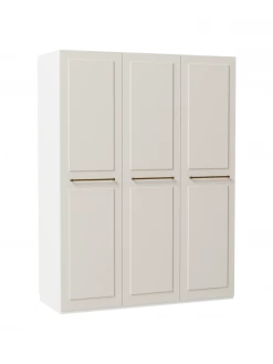 Westwing Collection Armoire modulaire beige Charlotte, larg. 150 cm, variantes multiples, Basic Interior, hauteur 200 cm