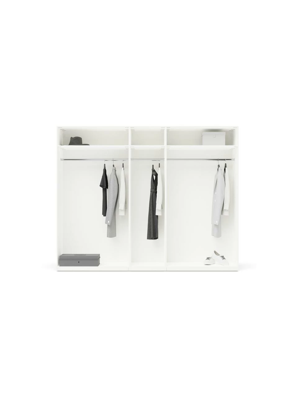 Westwing Collection Armoire modulaire beige Simone, largeur 250 cm, plusieurs variantes, Basic Interior, hauteur 200 cm â Image 2