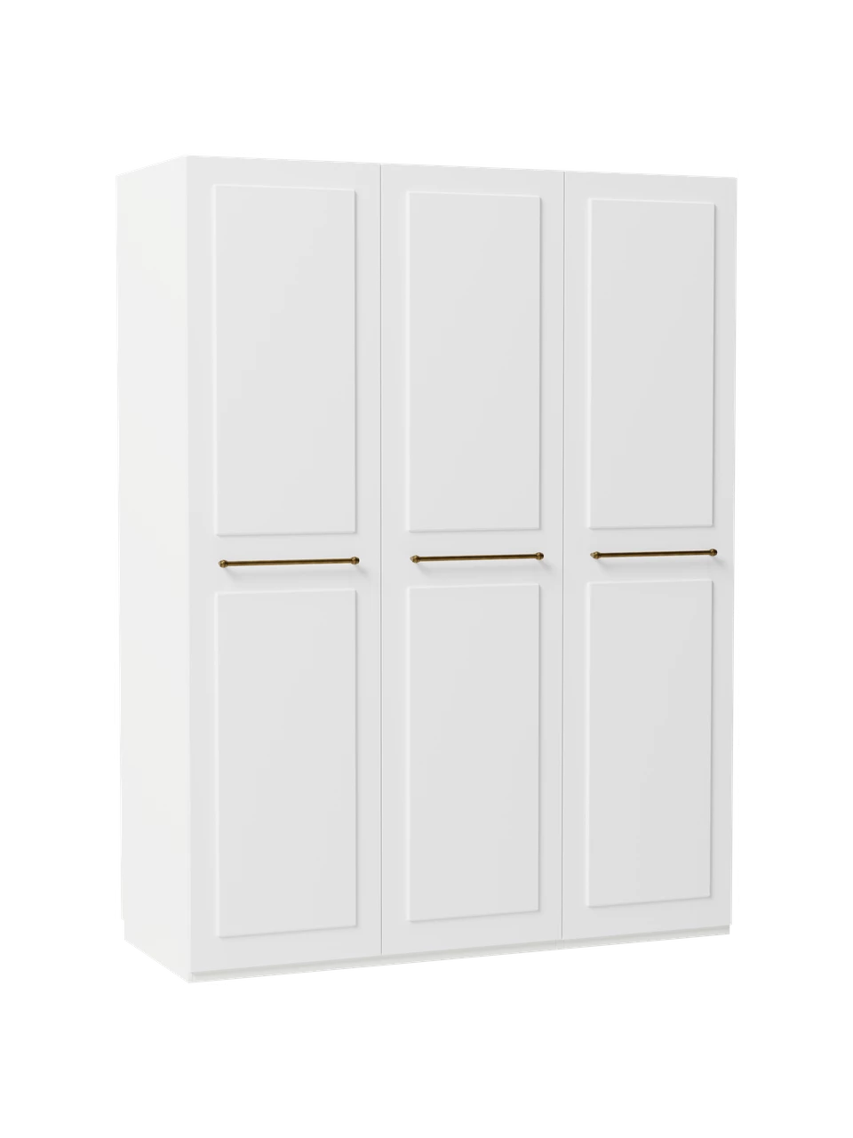 Westwing Collection Armoire modulaire blanche Charlotte, larg. 150 cm, variantes multiples, Basic Interior, hauteur 200 cm