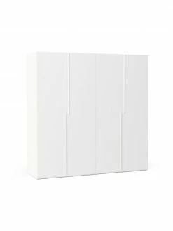 Westwing Collection Armoire modulaire blanche Leon, largeur 200 cm, plusieurs variantes, Basic Interior, hauteur 200 cm