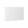 Westwing Collection Armoire modulaire blanche Leon, largeur 300 cm, plusieurs variantes, Basic Interior, hauteur 200 cm