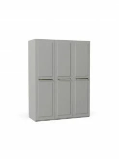 Westwing Collection Armoire modulaire grise Charlotte, larg. 150 cm, plusieurs variantes, Basic Interior, hauteur 200 cm