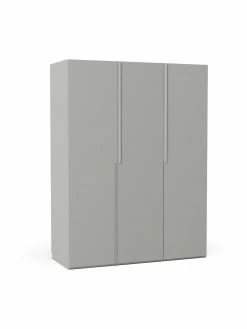 Westwing Collection Armoire modulaire grise Leon, largeur 150 cm, plusieurs variantes, Basic Interior, hauteur 200 cm