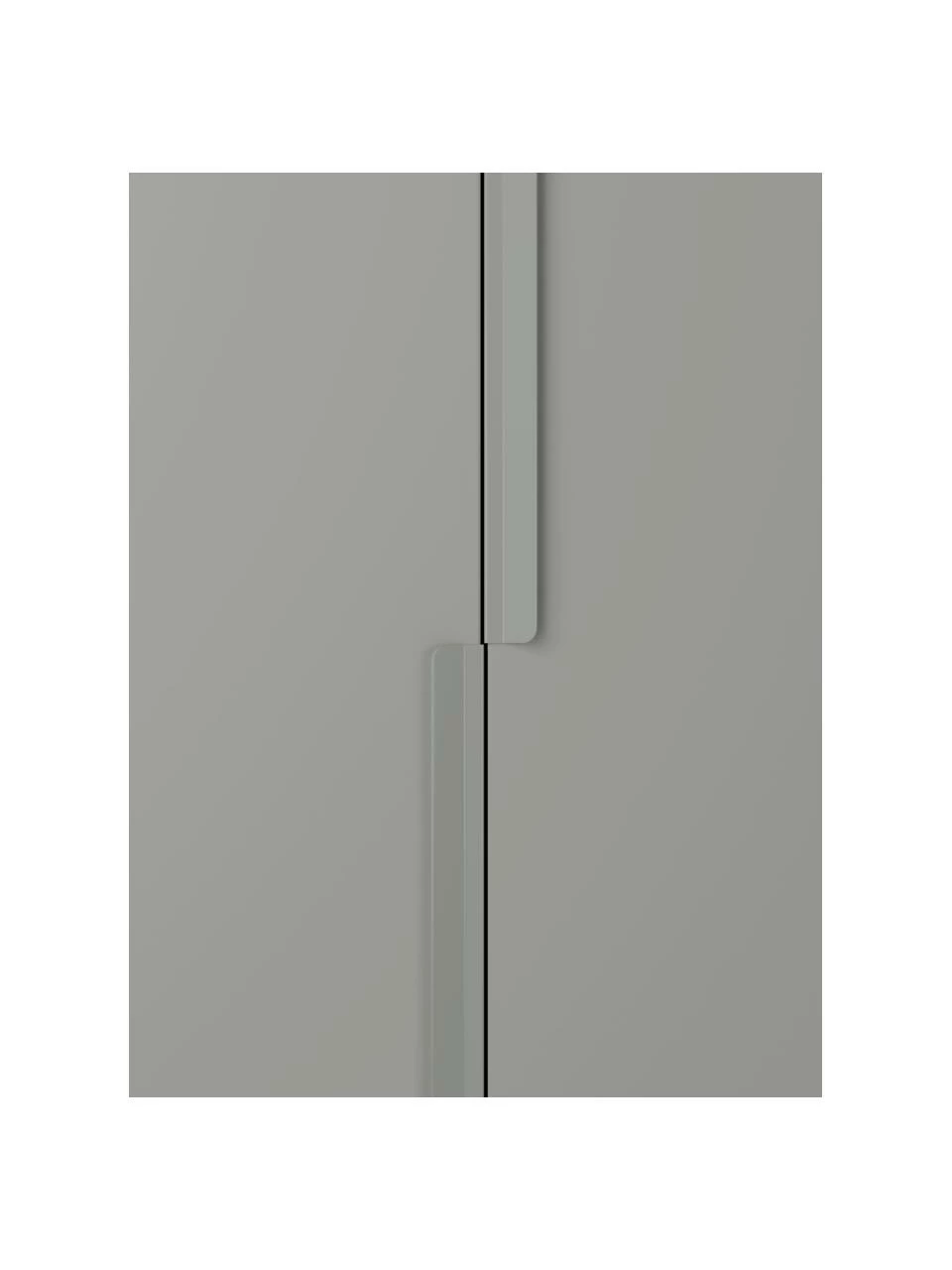 Westwing Collection Armoire modulaire grise Leon, largeur 150 cm, plusieurs variantes, Basic Interior, hauteur 200 cm â Image 6