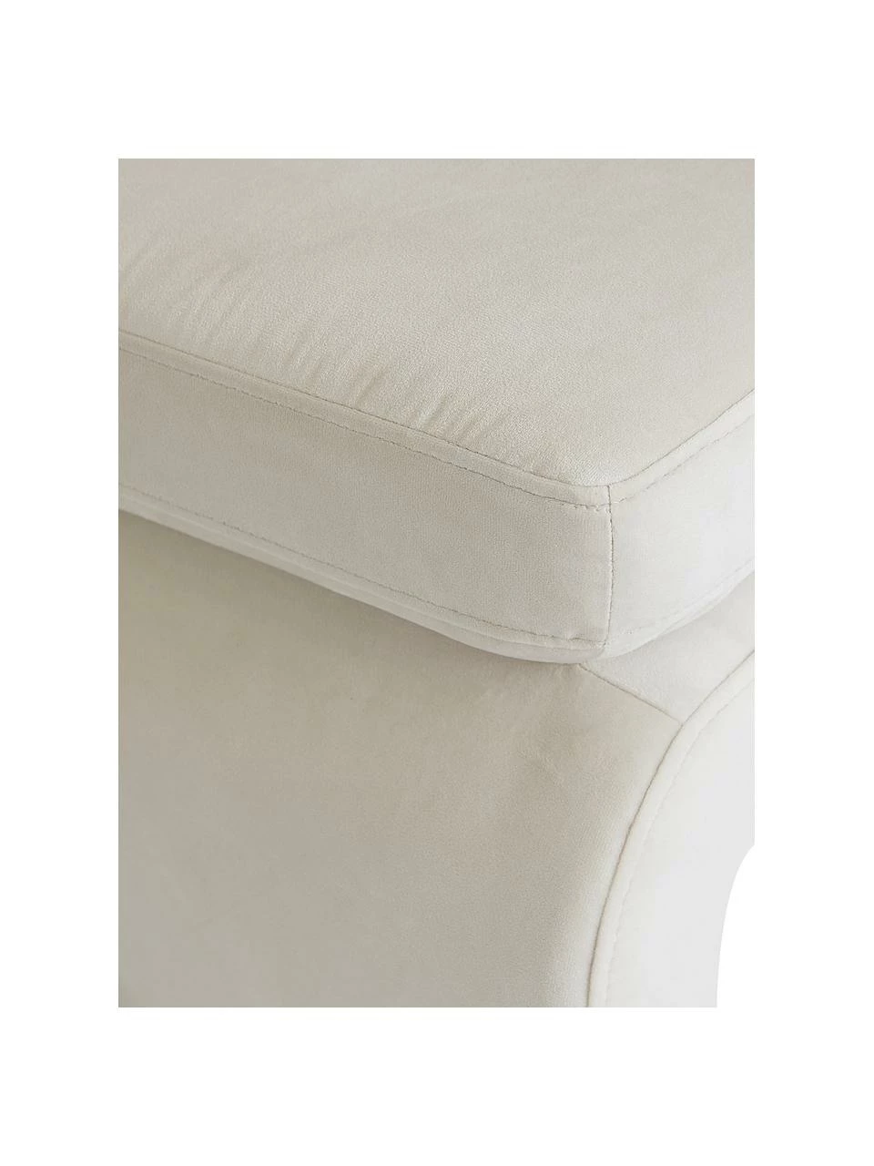 Banc velours beige Mika, larg. 105 x haut. 45 cm â Image 4