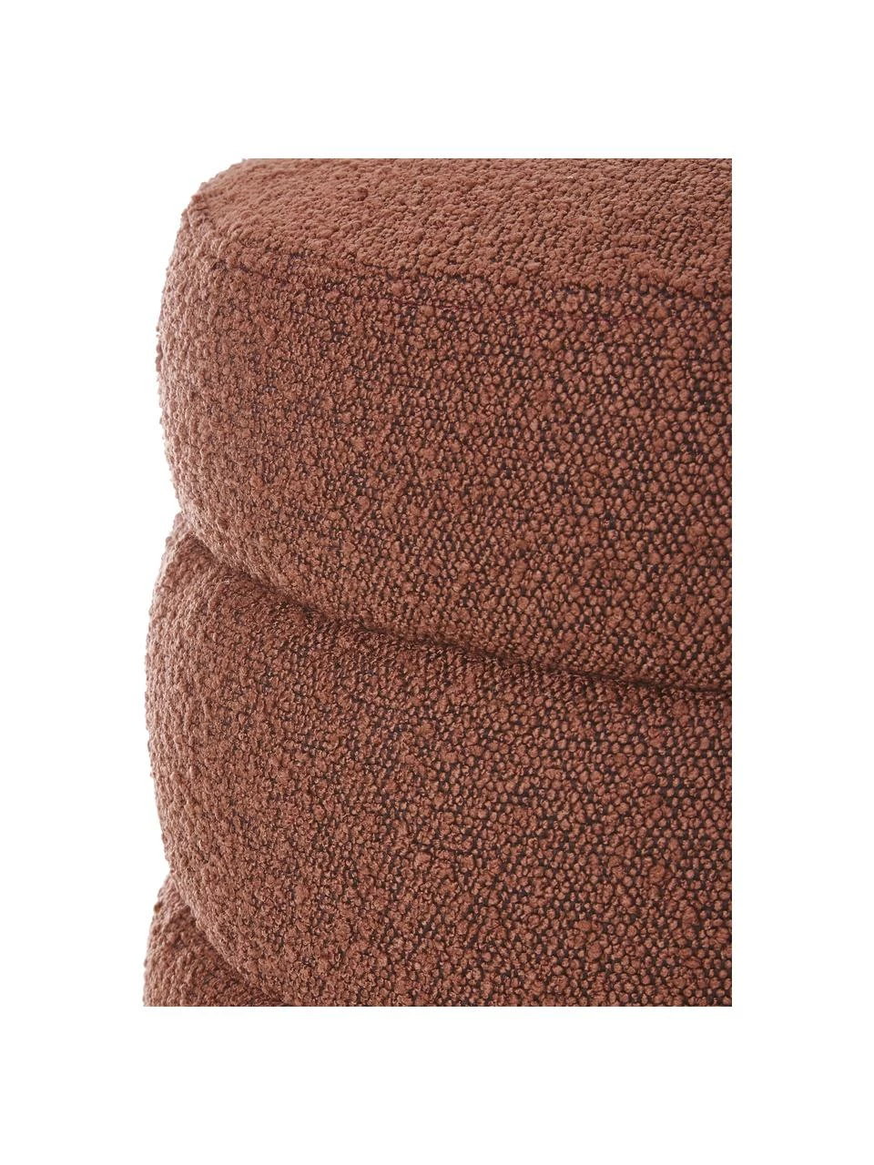 Westwing Collection Banquette tissu bouclé rouille Alto, larg. 110 x haut. 47 cm – Image 6