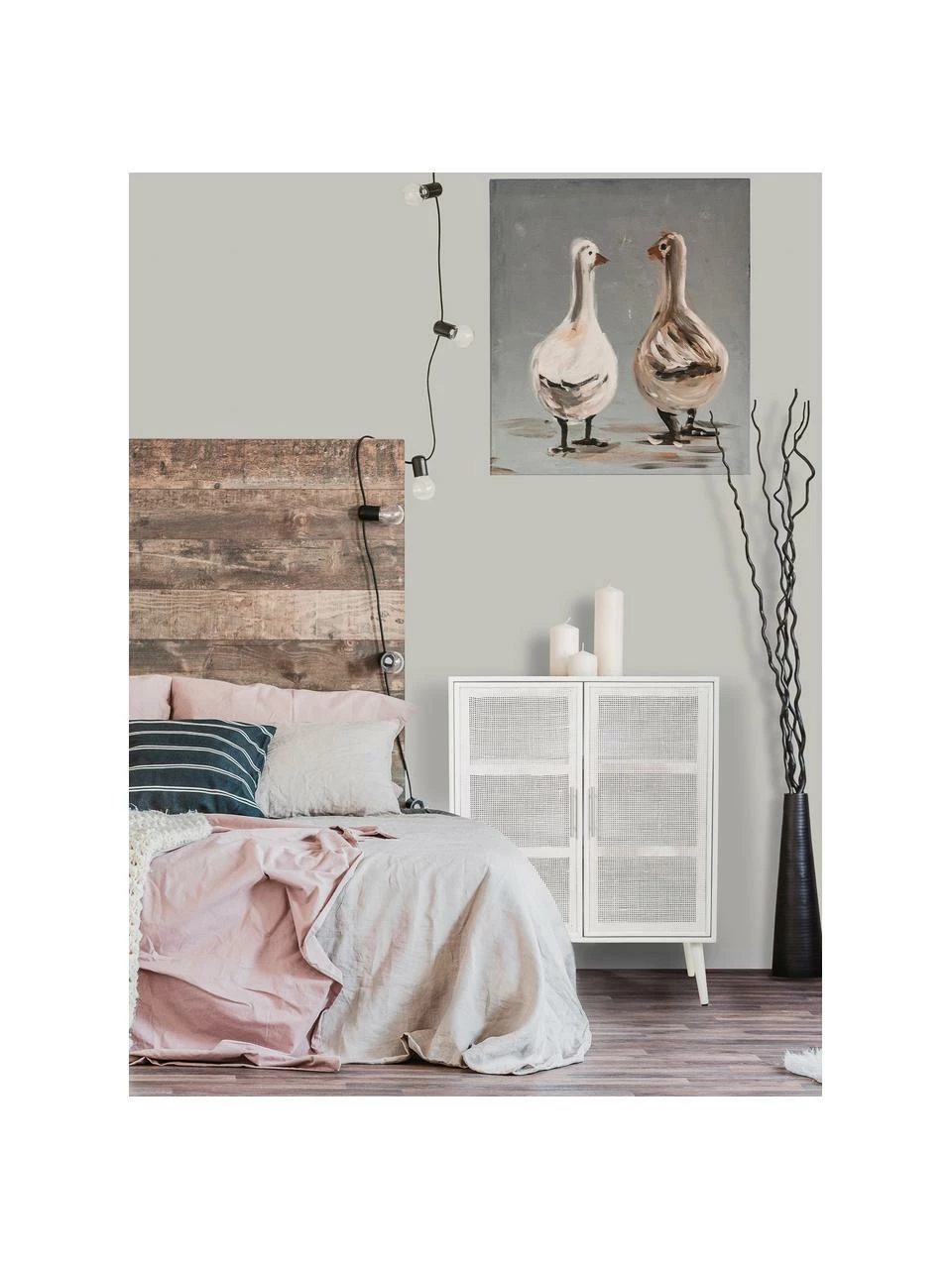 Buffet haut rustique Cayetana, larg. 80 x haut. 101 cmSeulement 1 produit disponible – Image 2