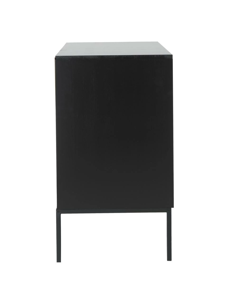 Commode noire à tiroirs Adam, larg. 94 x haut. 93 cm – Image 5