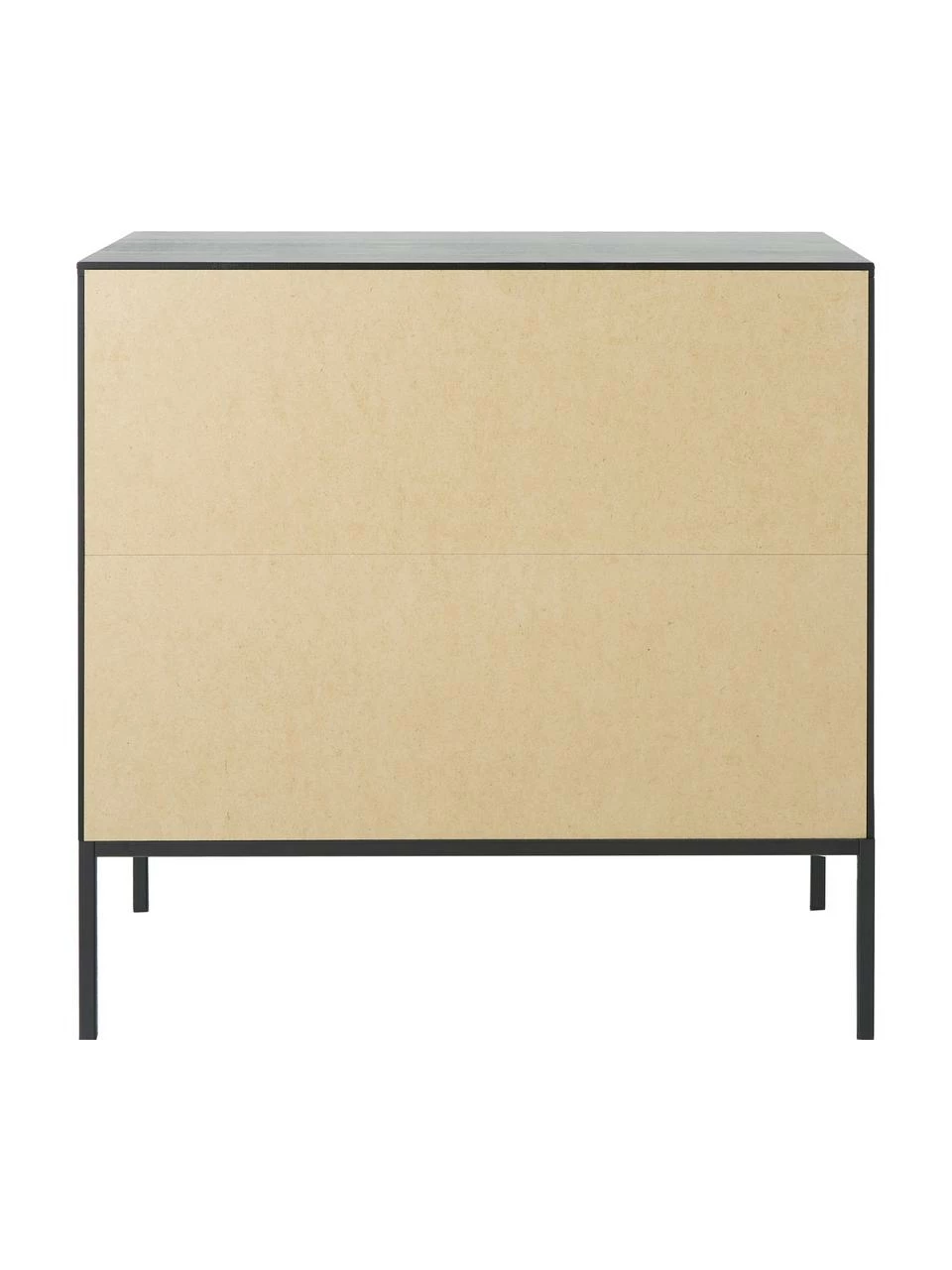 Commode noire à tiroirs Adam, larg. 94 x haut. 93 cm – Image 6