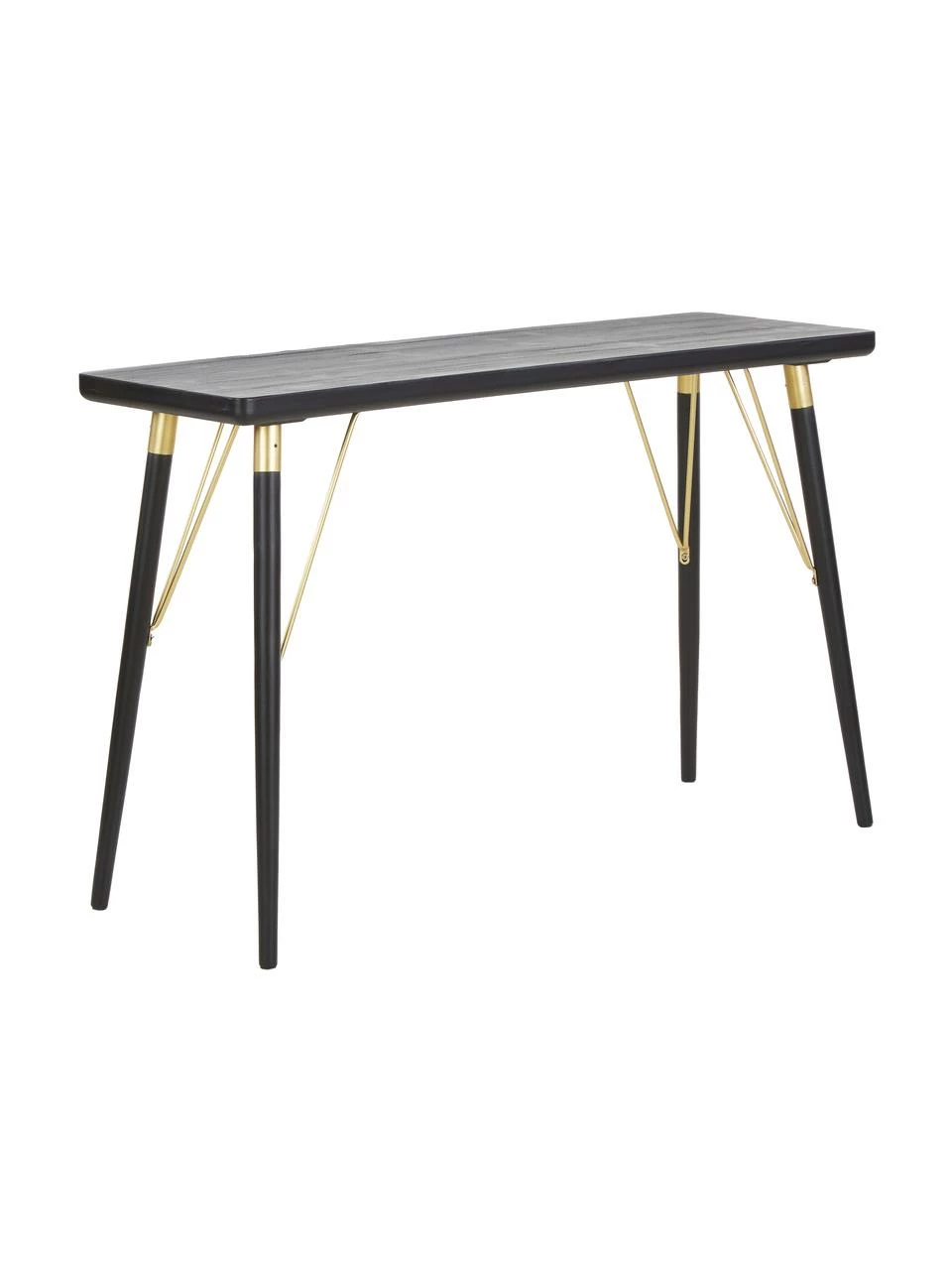 Nordal Console avec éléments couleur dorée Jana, larg. 120 x prof. 40 cmDisponibilité limitée