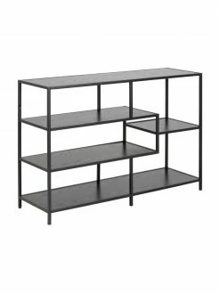 Étagère en bois et métal Seaford, larg. 114 x haut. 78 cm