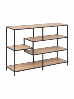 Étagère industrielle en bois et métal Seaford Zig, larg. 114 x haut. 78 cm