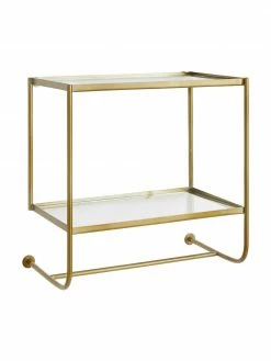 Étagère murale en métal doré Thelma, larg. 53 x haut. 52 cm