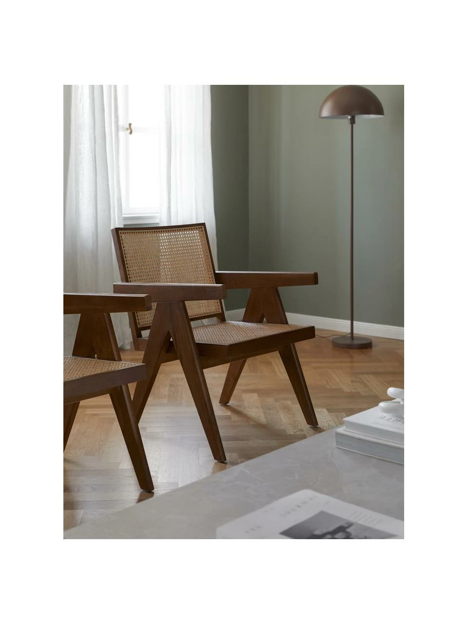 Westwing Collection Fauteuil lounge en cannage Sissi, larg. 58 x prof. 66 cm – Image 2