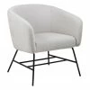 Fauteuil moderne gris clair Ramsey, larg. 72 x prof. 67 cm