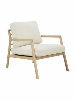 Westwing Collection Fauteuil scandi Becky, larg. 73 x haut. 71 cm