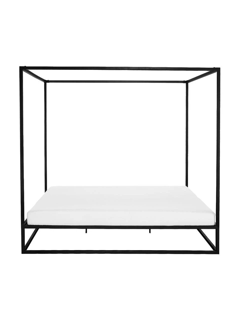 Westwing Collection Lit à baldaquin noir Belle, 160 x 200 cm â Image 4