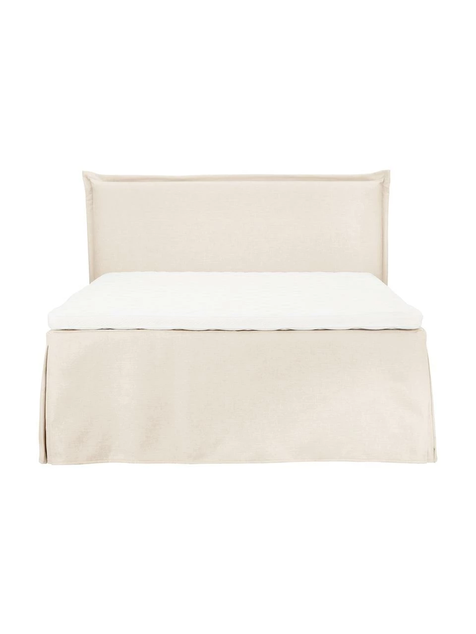 Westwing Collection Lit à sommier tapissier à ressorts premium Violet, 140 x 200 cm, indice de fermetĂ© 2 – Image 4