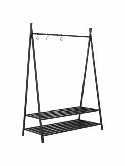 Meuble d'entrée métal noir Preston, larg. 110 x haut. 150 cm