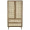 Westwing Collection Petite armoire en cannage 2 portes Aries, larg. 100 x haut. 194 cm