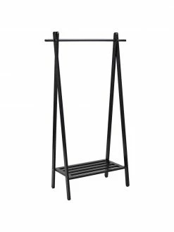 Porte-manteau bois de chêne noir Cloe, larg. 91 x haut. 159 cm