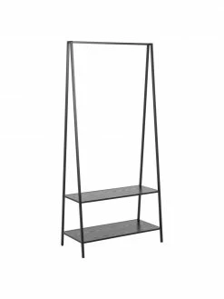 Portemanteau en métal noir Seaford, larg. 77 x haut. 165 cm