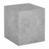 Westwing Collection Table d'appoint aspect b&eacute;ton Lesley, larg. 45 x haut. 50 cm