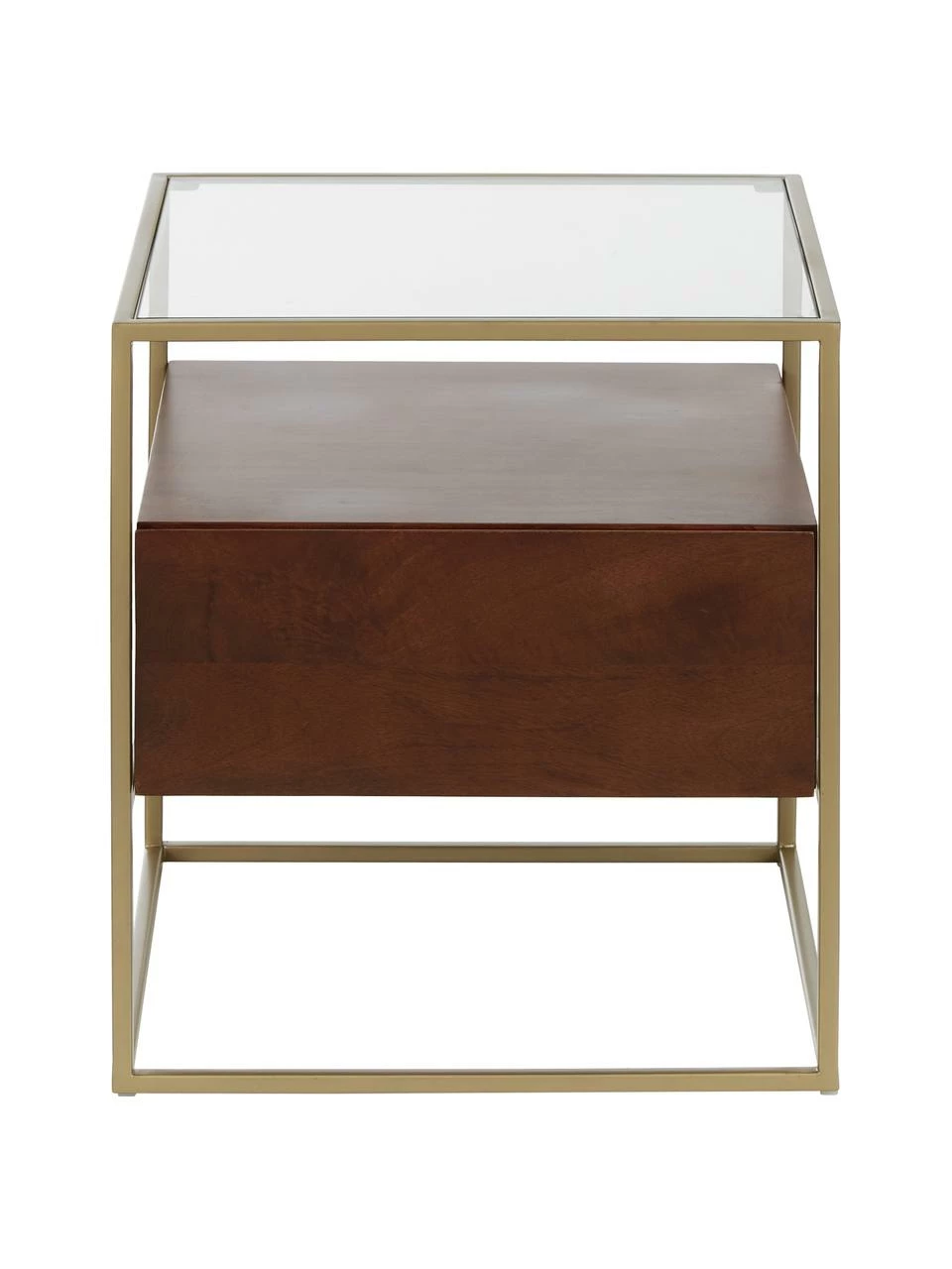 Westwing Collection Table d'appoint avec tiroir Theodor, larg. 45 x haut. 50 cm â Image 5