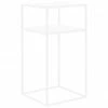 Table d'appoint blanche en métal Tensio, larg. 30 x prof. 30 cm