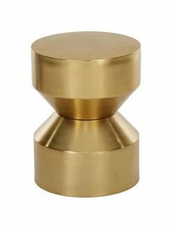 Westwing Collection Table d'appoint dorée Juliana, Ø 36 x haut. 45 cm