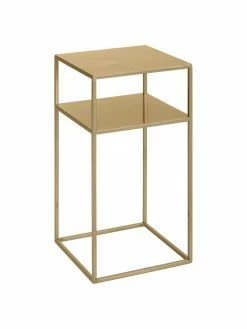Table d'appoint en métal, couleur laitonnée Tensio, larg. 30 x prof. 30 cm