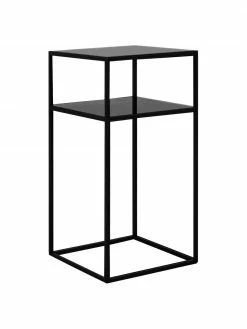 Table d'appoint en métal, noire Tensio, larg. 30 x prof. 30 cm