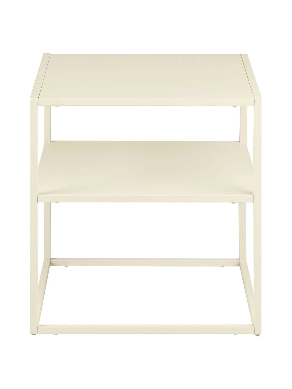 Westwing Collection Table d'appoint industrielle en métal beige Neptun, larg. 45 x prof. 40 cm – Image 5