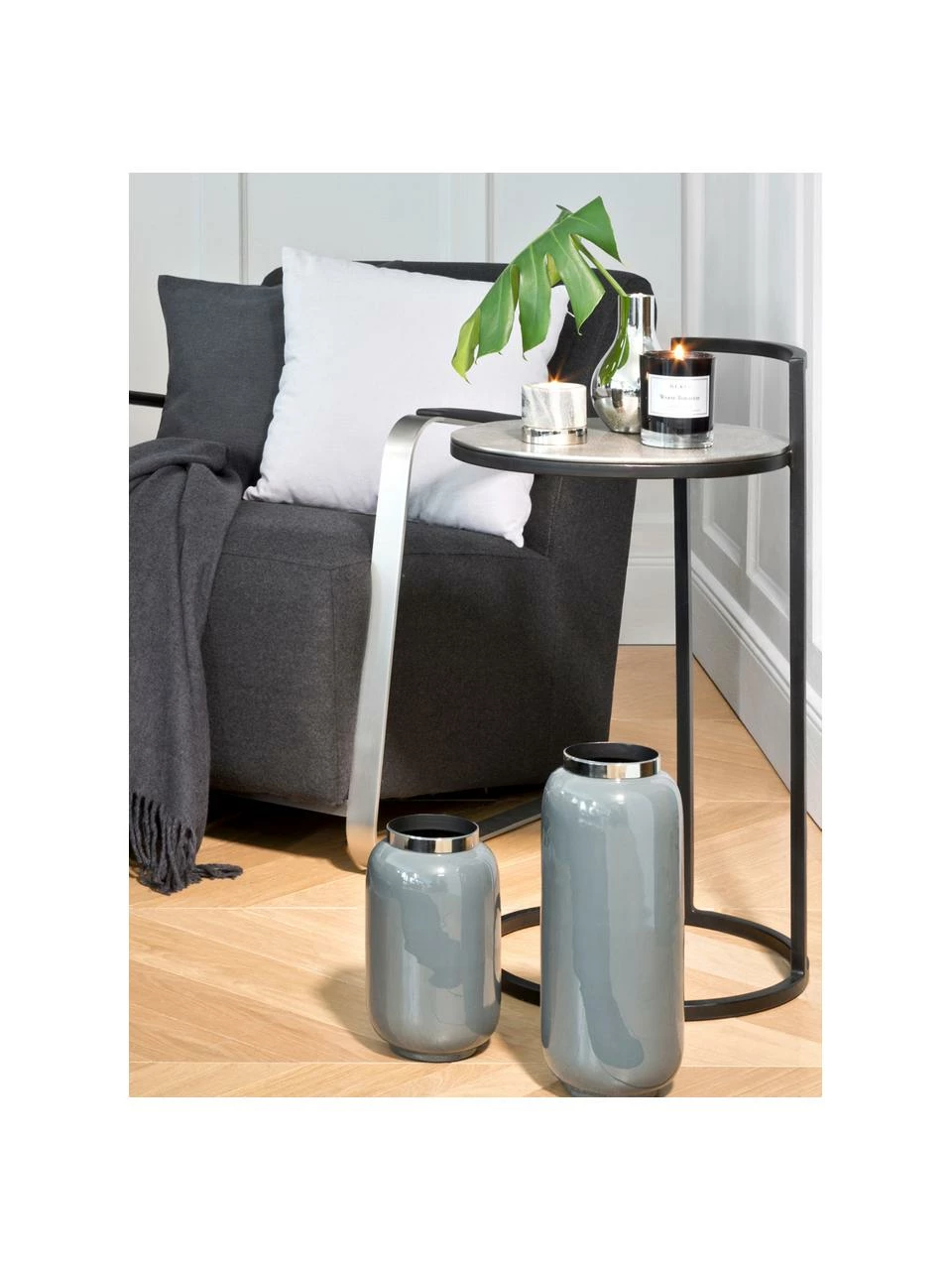 Westwing Collection Table d'appoint ronde Circle, Ă 36 x haut. 66 cm â Image 3