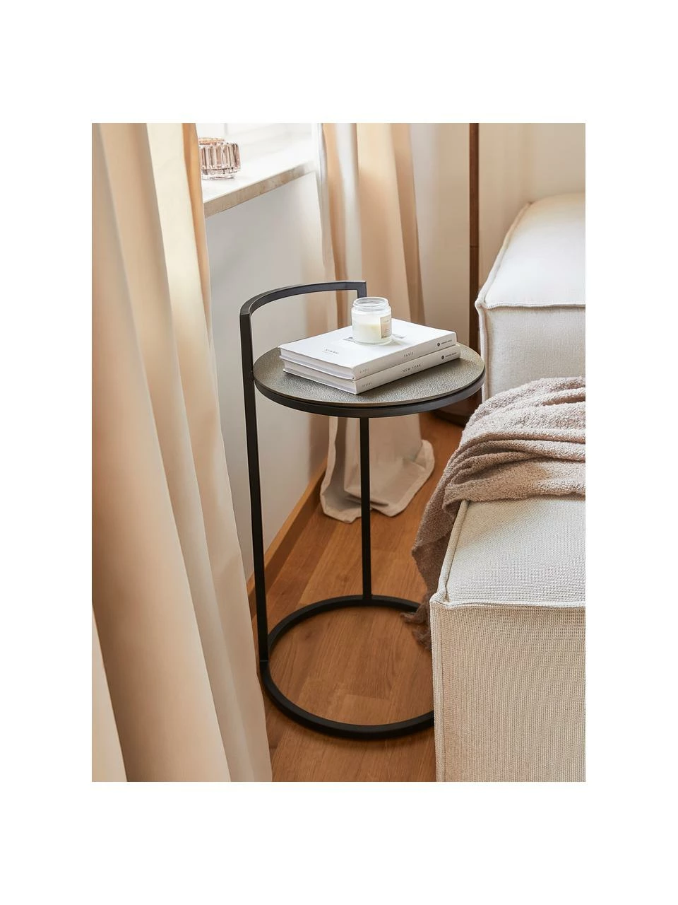 Westwing Collection Table d'appoint ronde Circle, Ă 35 x haut. 66 cm â Image 2