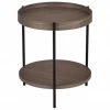 Westwing Collection Table d'appoint ronde avec rangement Renee, Ø 44 x haut. 49 cm