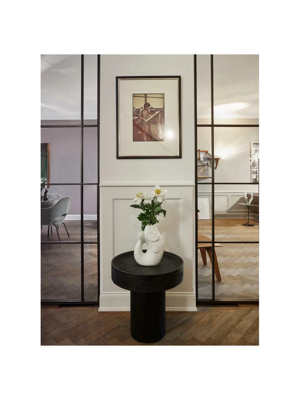 Westwing Collection Table d'appoint ronde bois de manguier Benno, Ă 50 x haut. 50 cm â Image 2