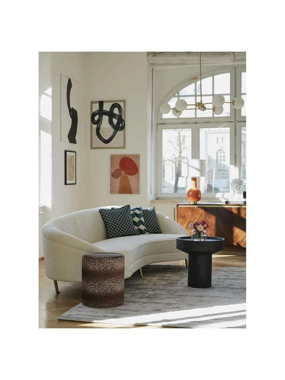 Westwing Collection Table d'appoint ronde bois de manguier Benno, Ă 50 x haut. 50 cm â Image 3