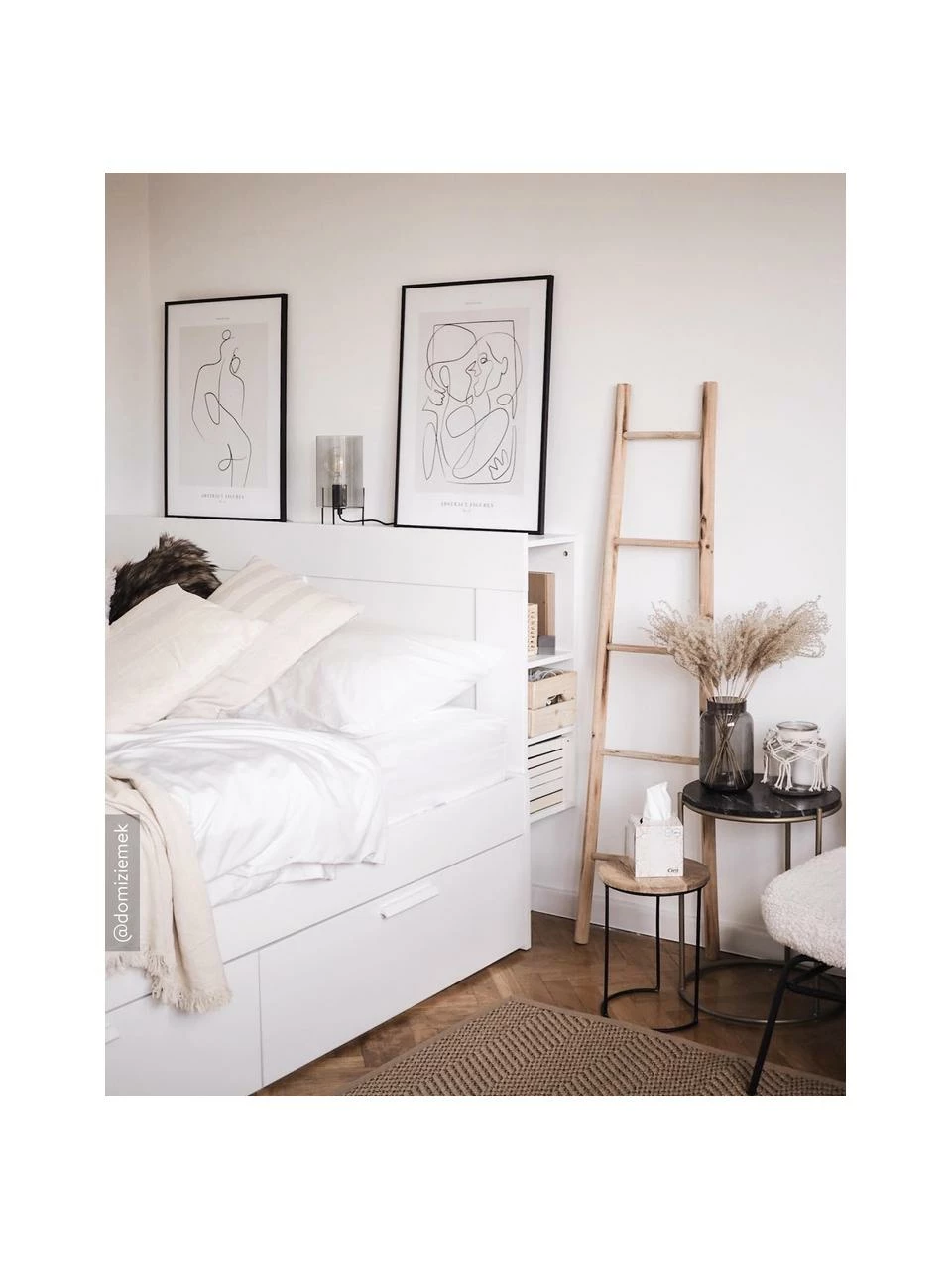 Westwing Collection Table d'appoint ronde en marbre Ella, Ă 40 x haut. 50 cm â Image 2