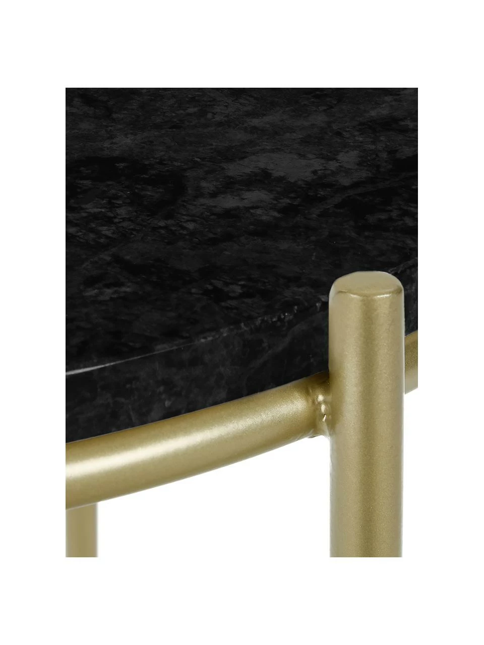 Westwing Collection Table d'appoint ronde en marbre Ella, Ă 40 x haut. 50 cm â Image 5