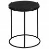 Westwing Collection Table d'appoint ronde en marbre Ella, Ø 40 x haut. 50 cm