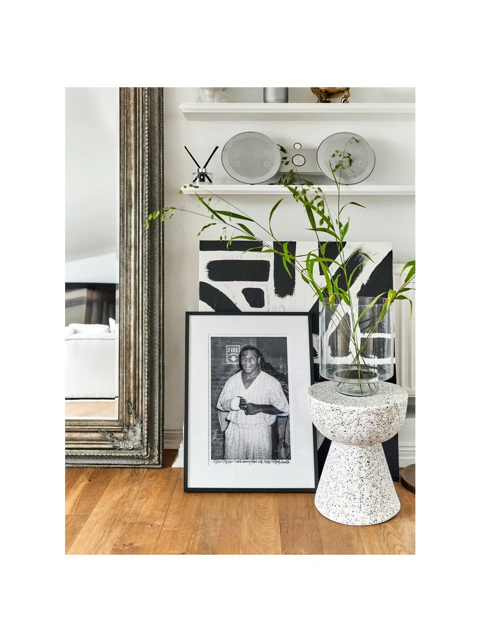 HKliving Table d'appoint terrazzo Lars, Ă 35 x haut. 44 cm â Image 2