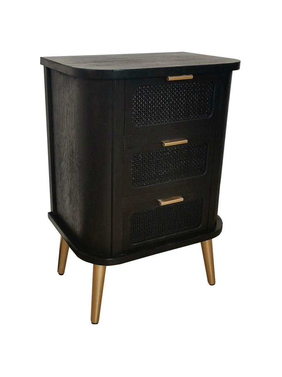 Table de chevet arrondie Cayetana Round, larg. 50 x haut. 72 cm