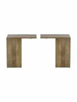 Table de chevet bois Morning, 2 élém., larg. 40 x haut. 42 cm