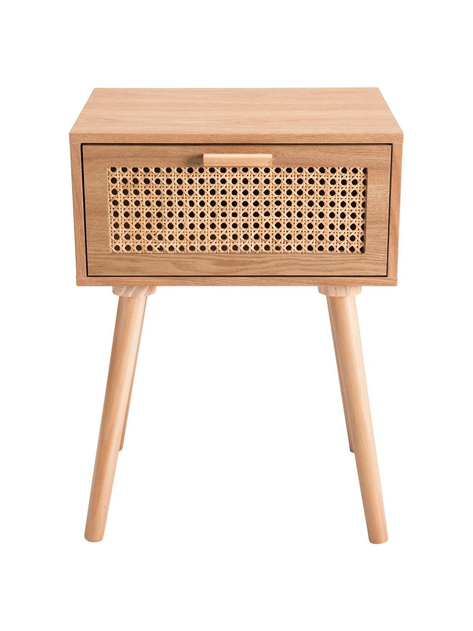 Table de chevet cannage Romeo, larg. 40 x haut. 56 cm – Image 5