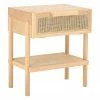 Bloomingville Table de chevet en bois tressage en rotin Manon, larg. 49 x prof. 36 cmSeulement 1 produit disponible