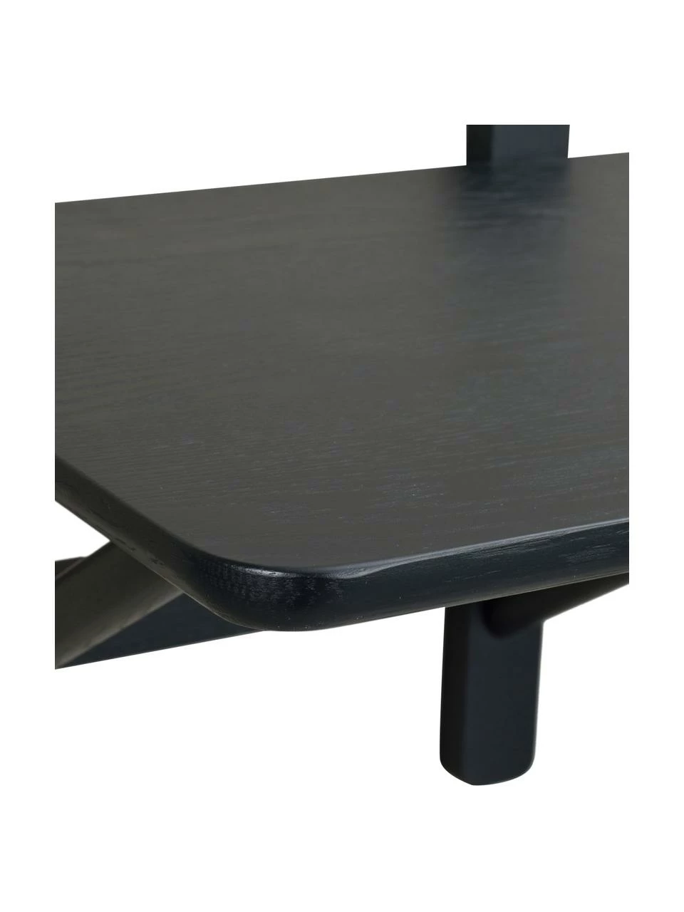 Rowico Table de chevet murale bois de chêne noir Camrose, larg. 40 x haut. 35 cm – Image 4