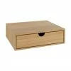 Woodman Table de chevet murale en bois, avec tiroir Farsta, larg. 40 x haut. 15 cm